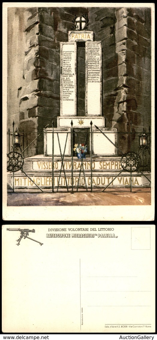 1733 CARTOLINE - MILITARI - Guerra Di Spagna - Battaglione Mitraglieri "Palella" - Monumento Ai Caduti - Nuova FG (200) - Autres & Non Classés