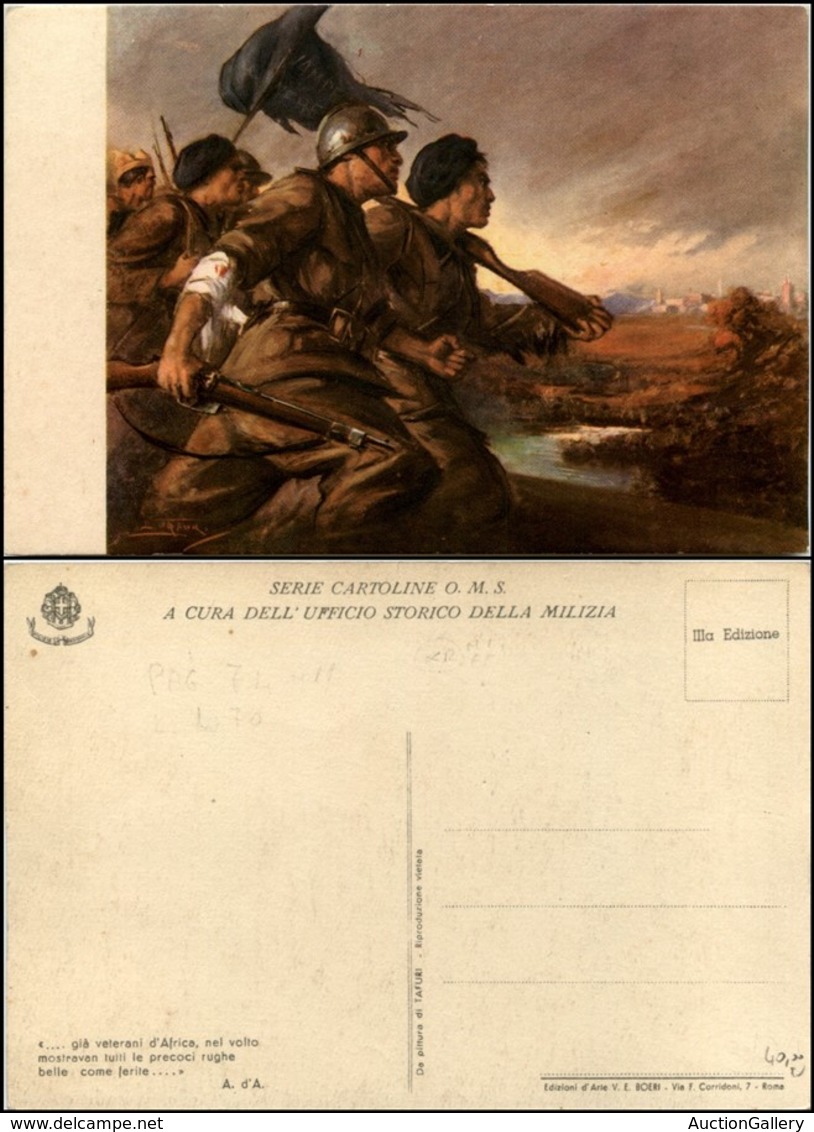 1772 CARTOLINE - MILITARI - Serie O.M.S. - Illustratore Pisani - Motto Al Verso "…già Veterani D'Africa.." - Nuova FG - Autres & Non Classés