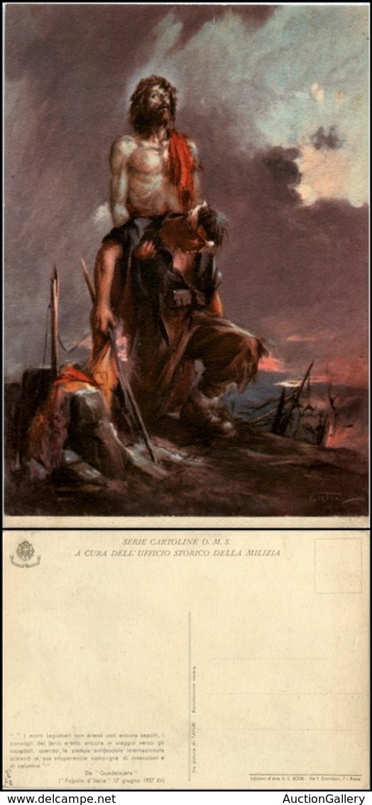 1773 CARTOLINE - MILITARI - Serie O.M.S. - Illustratore Tafuri - Cristo Che Sorregge Milite Ferito - Nuova FG - Autres & Non Classés