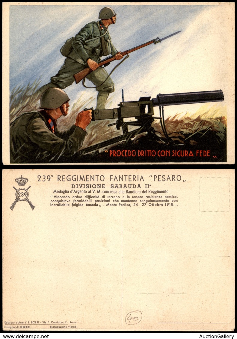 1884 CARTOLINE - MILITARI - 139° Reggimento Fanteria Pesaro - Divisione Sabaudia II° - Illustratore Ferrari - Nuova FG - Autres & Non Classés