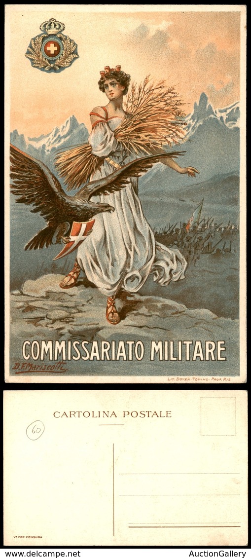 1907 CARTOLINE - MILITARI - Commissariato Militare - Illustrata D.F.Mariscotti - Nuova - Altri & Non Classificati