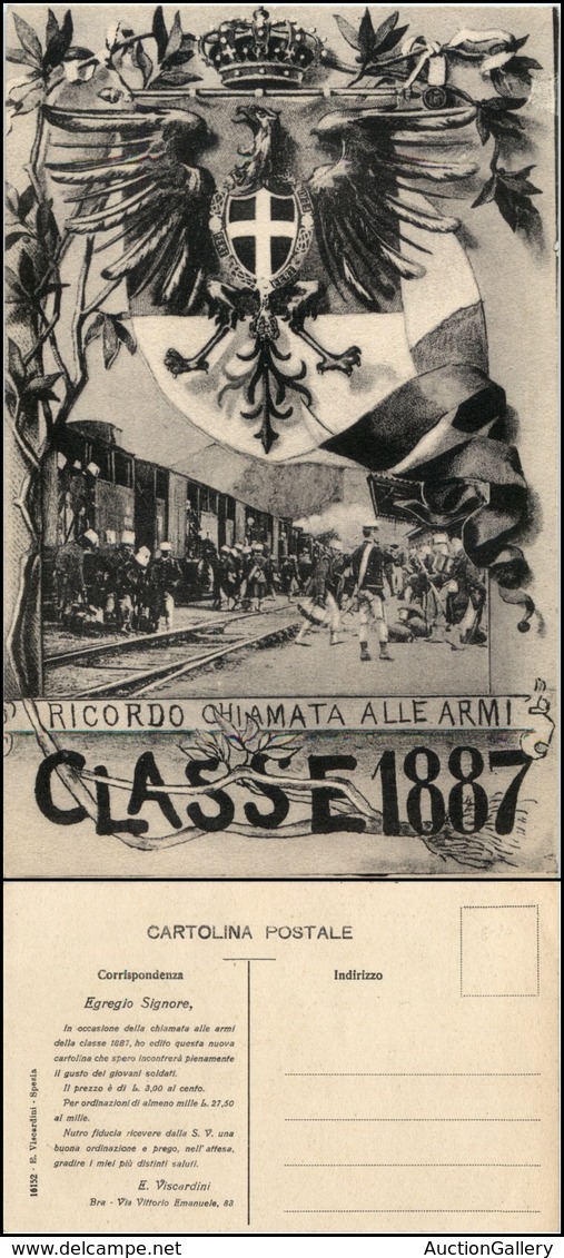 1920 CARTOLINE - MILITARI - Classe 1887 - Ricordo Chiamata Alle Armi - Nuova - Other & Unclassified