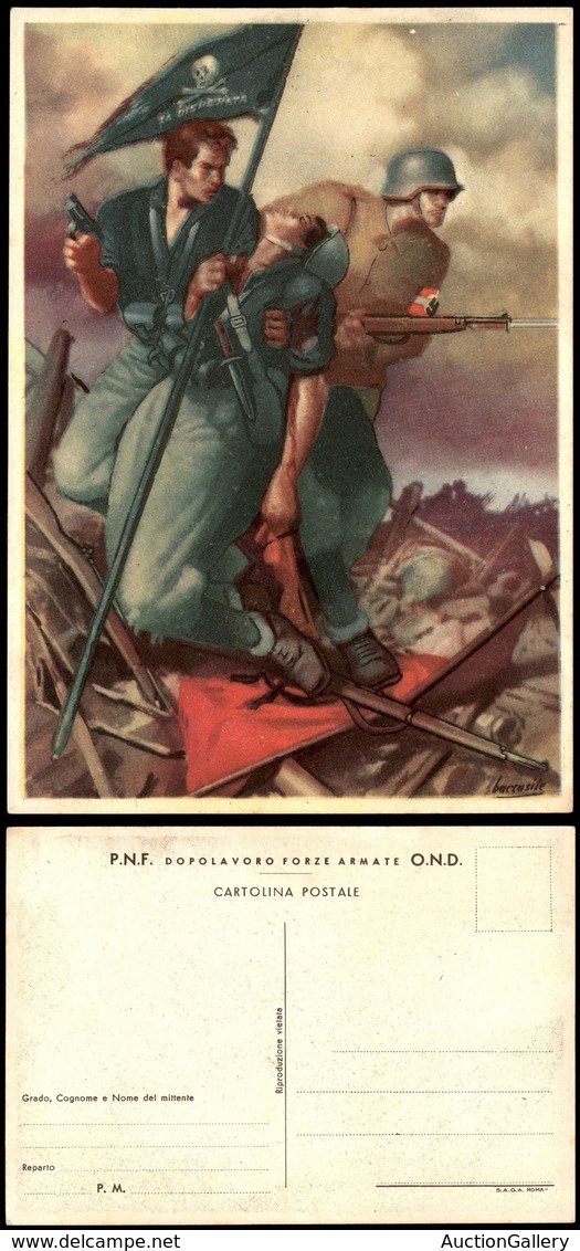 1927 CARTOLINE - PROPAGANDISTICHE - Camicia Nera E Tedesco "La Disperata" - Illustratore Boccasile - Nuova FG (30) - Autres & Non Classés