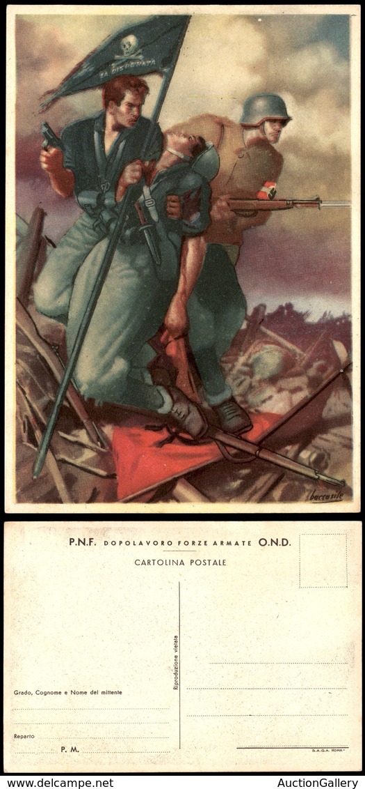 1927 CARTOLINE - PROPAGANDISTICHE - Camicia Nera E Tedesco "La Disperata" - Illustratore Boccasile - Nuova FG (30) - Altri & Non Classificati