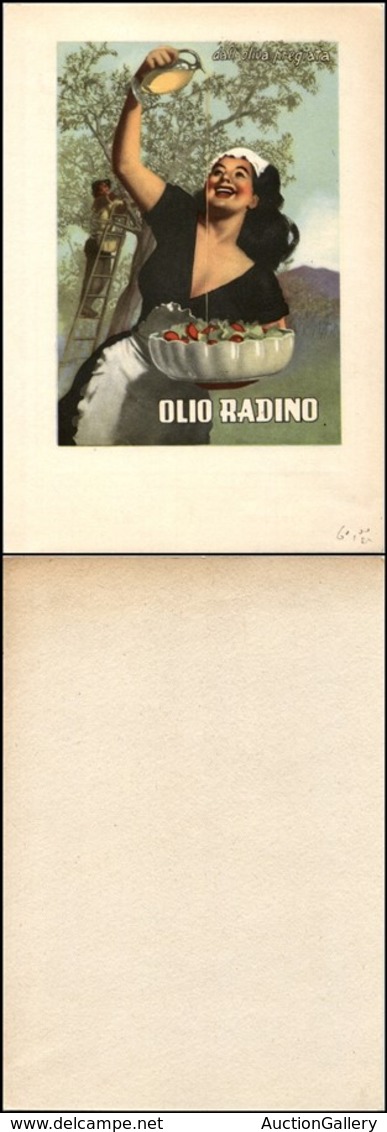 1959 CARTOLINE - PUBBLICITARIE - Olio Radino - Illustratore Boccasile - Nuova FG (80) - Altri & Non Classificati