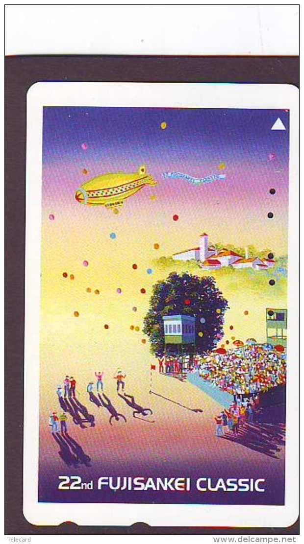 Telecarte JAPON * BALLON * MONTGOLFIERE (1631) Hot Air Balloon * Aerostato * Heißluft PHONECARD JAPAN - - Sport