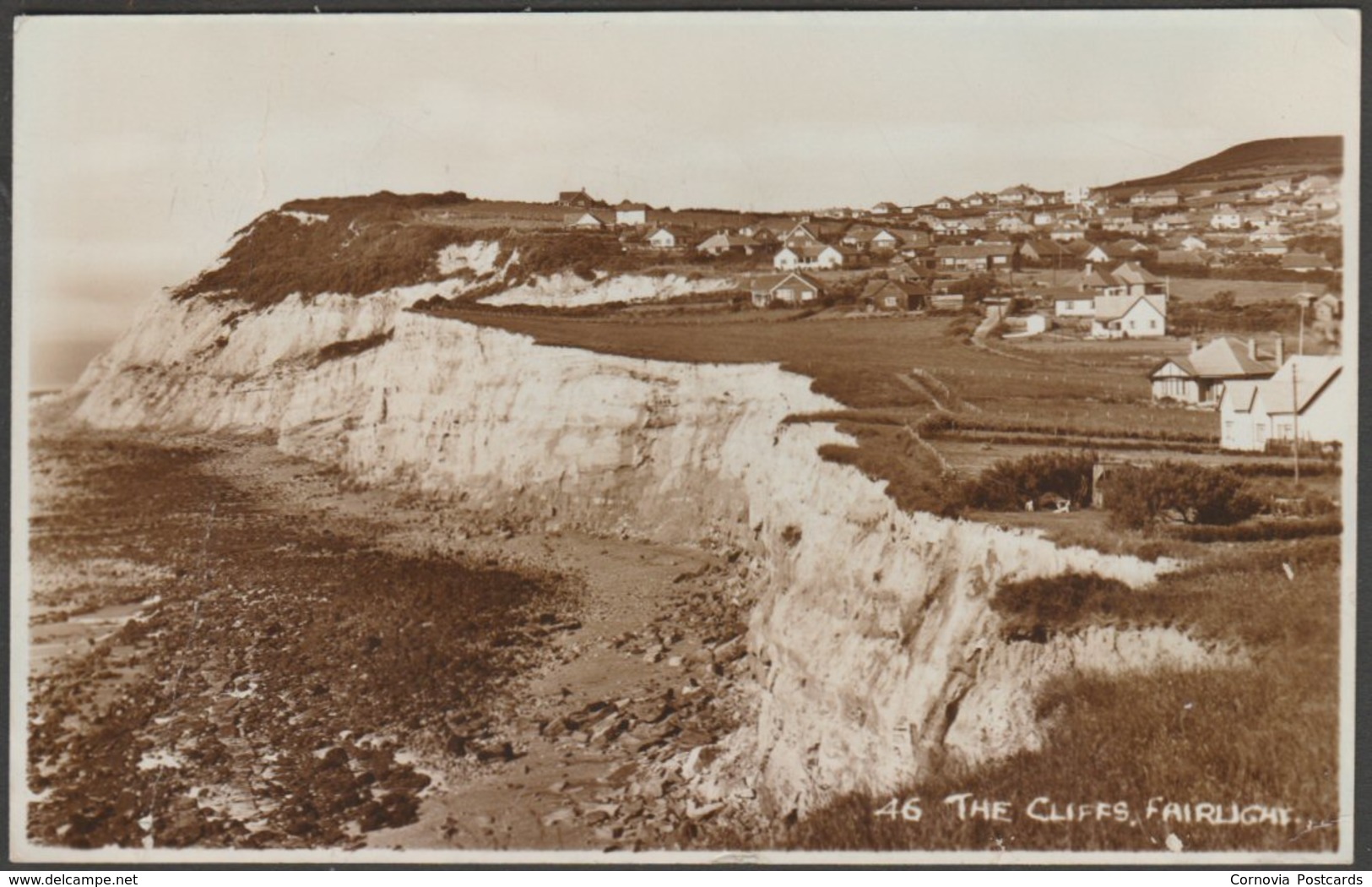 The Cliffs, Fairlight, Sussex, 1937 - Romney Series RP Postcard - Other & Unclassified