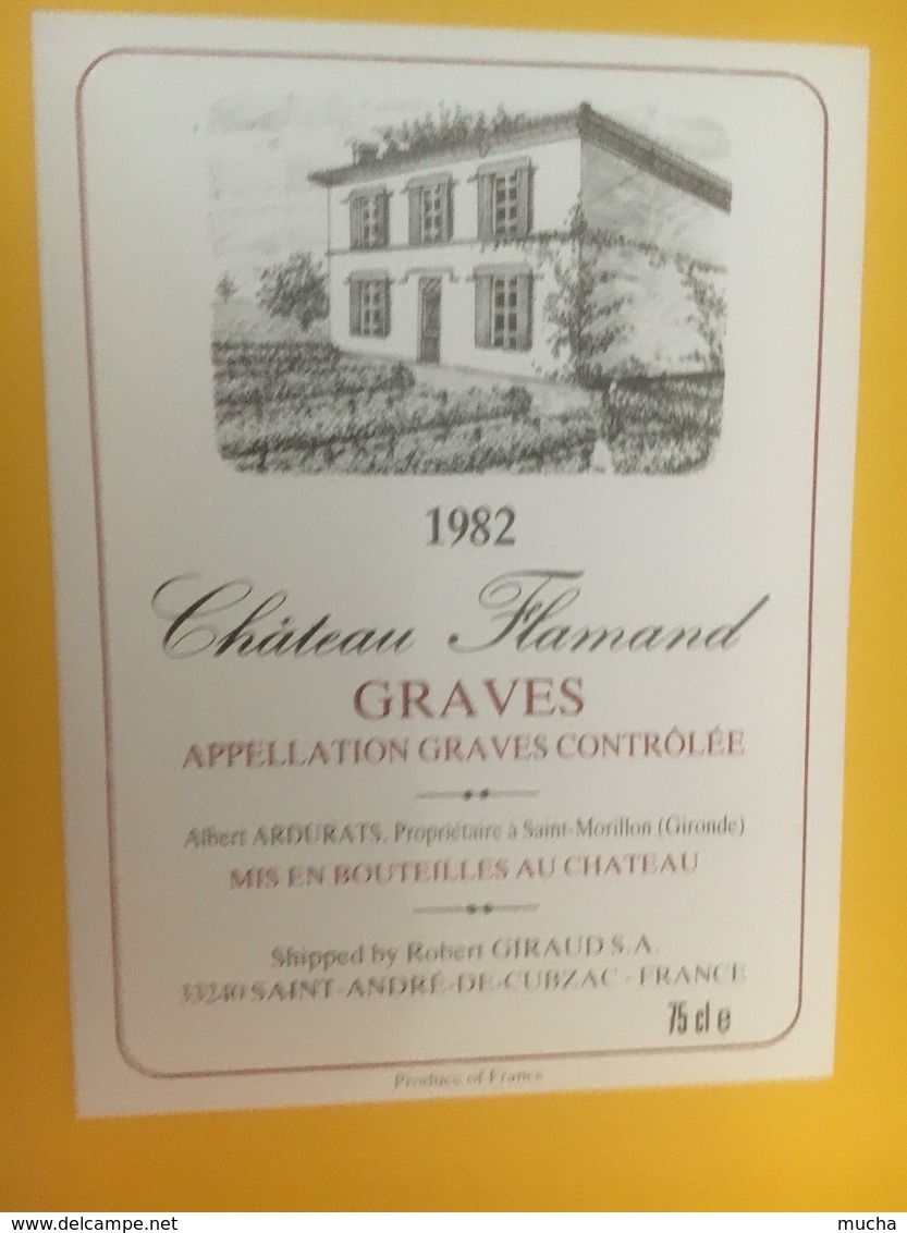 8367 - Château Flamand 1982 Graves - Bordeaux