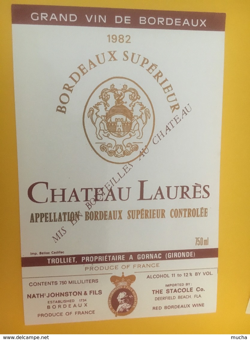 8371 - Château Laurès 1982 - Bordeaux