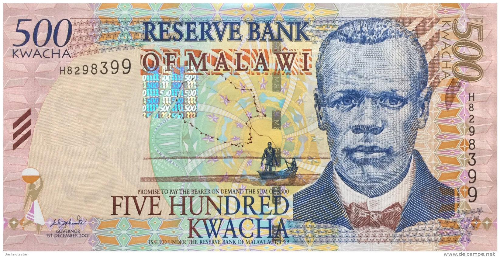 Malawi 500 Kwacha, P-48a  2001 UNC - Malawi