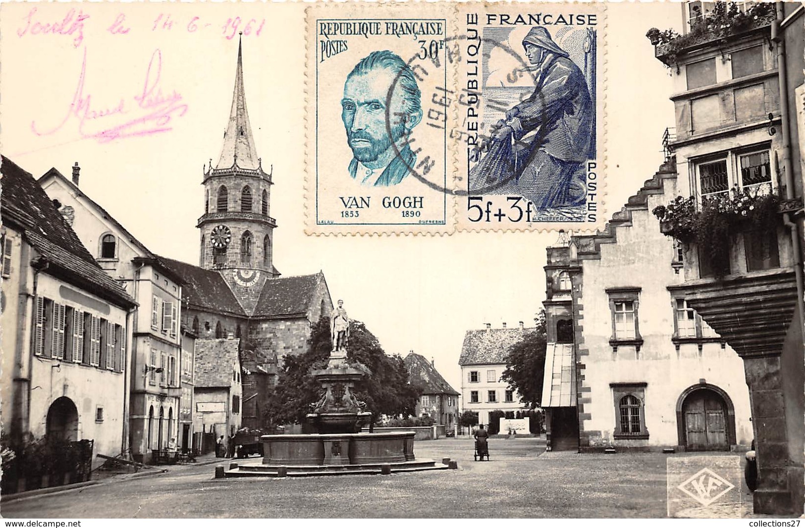 68-SOULTZ- PLACE DE LA MAIRIE - Soultz