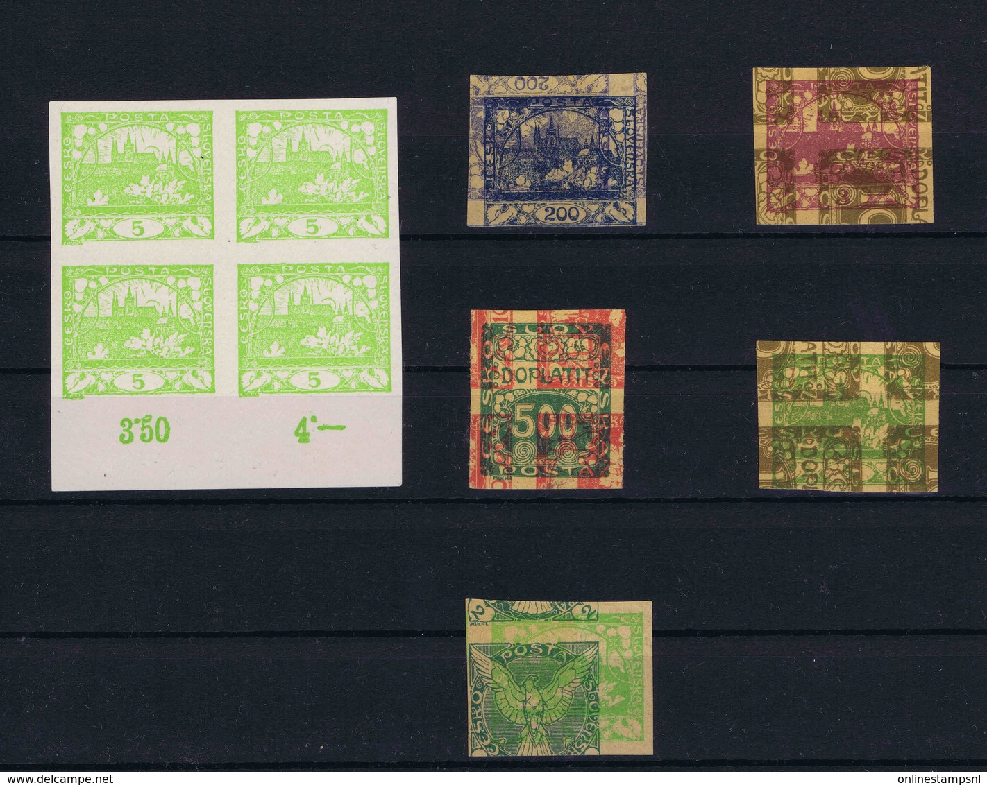 Collection Of 29 Early Issues (Hradschin), Misprints Proofs Etc All Items Scanned - Unused Stamps