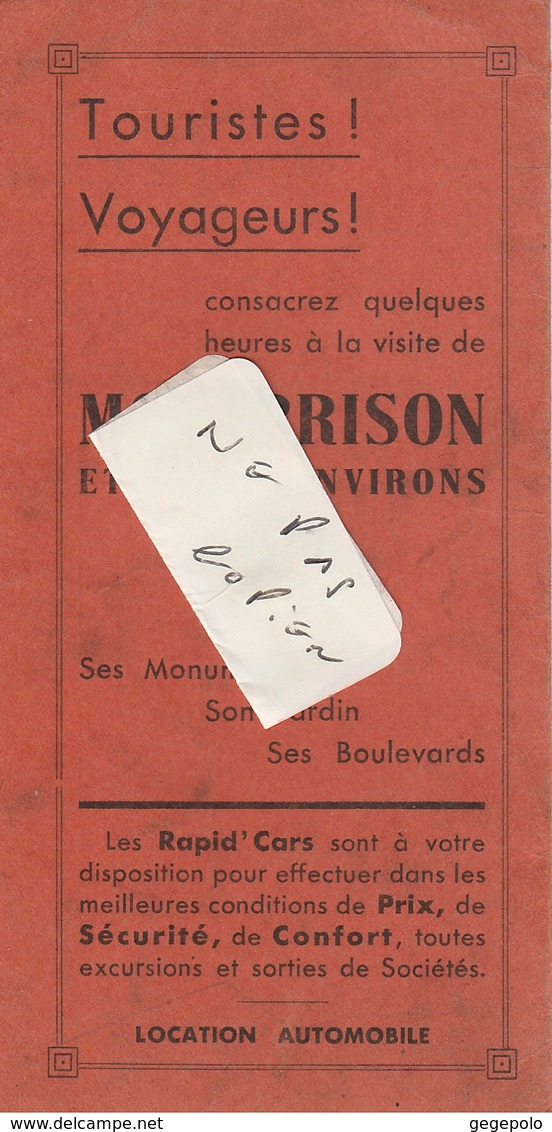 42 ( France ) - HORAIRES Des Cars MONTBRISON - SAINT ETIENNE à Dater Du 10 Avril 1933 ( 4 Pages 16,2 Cm X 8 Cm ) Rare - Europe