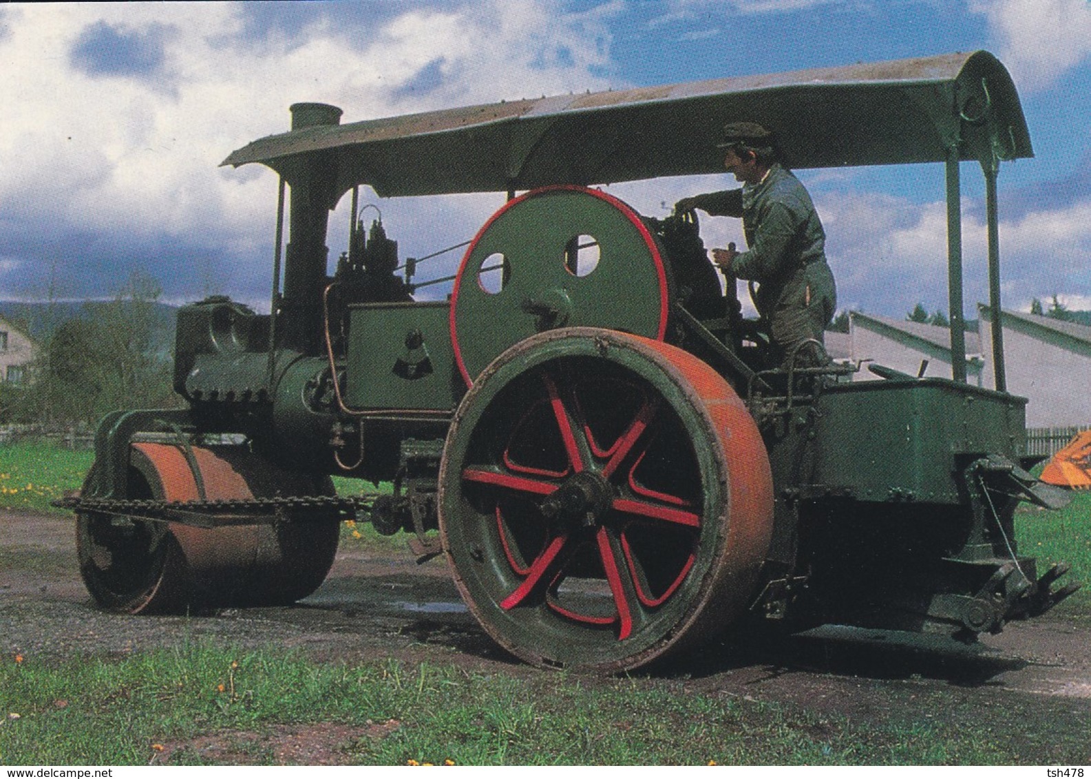 63----AMBERT--Rouleau Compresseur à Vapeur ALBARET--( Musée AGRIVAP )--voir 2 Scans - Autres & Non Classés