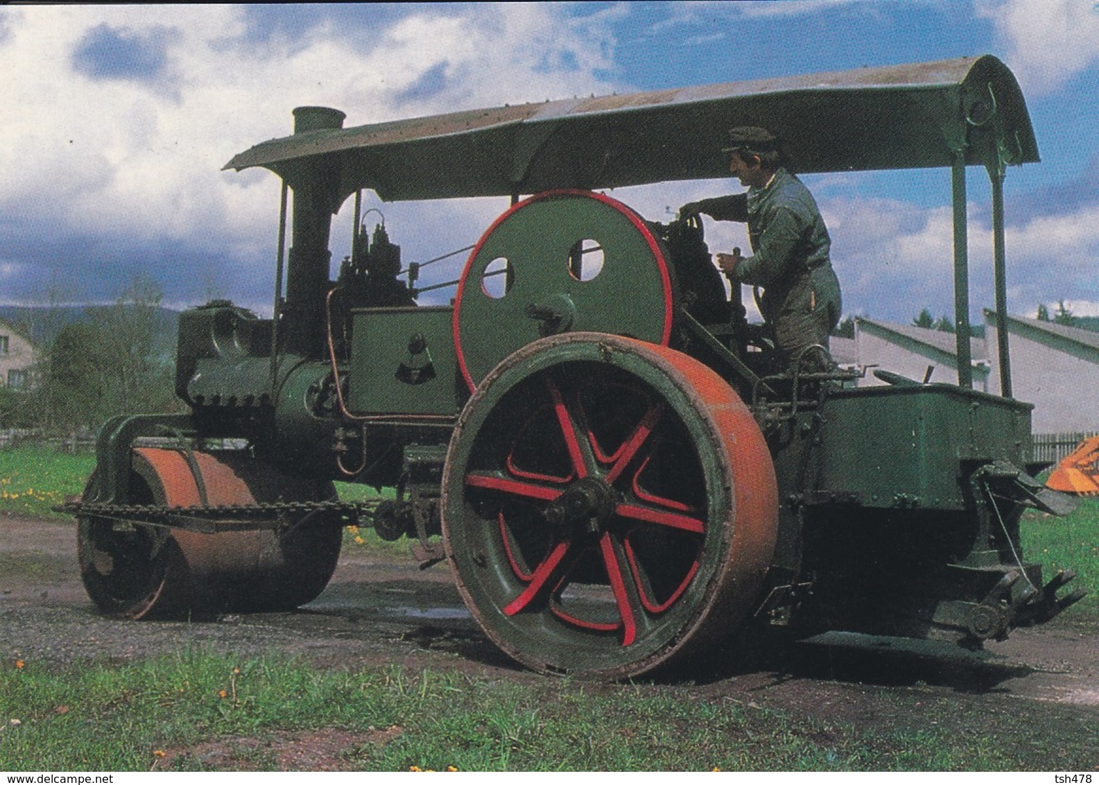 63----AMBERT--Rouleau Compresseur à Vapeur ALBARET--( Musée AGRIVAP )--voir 2 Scans - Autres & Non Classés