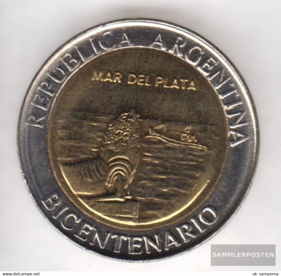 Argentina Km-number. : 158 2010 Stgl./unzirkuliert Bi-Metallic Aluminum-Bronze Stgl./unzirkuliert 2010 1 Peso March Del - Argentina