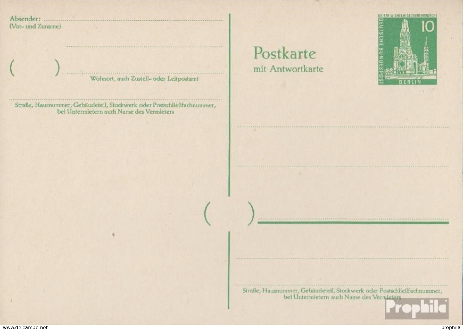 Berlin (West) P39 Amtliche Postkarte Ungebraucht 1957 Berliner Bauten II - Cartes Postales - Neuves