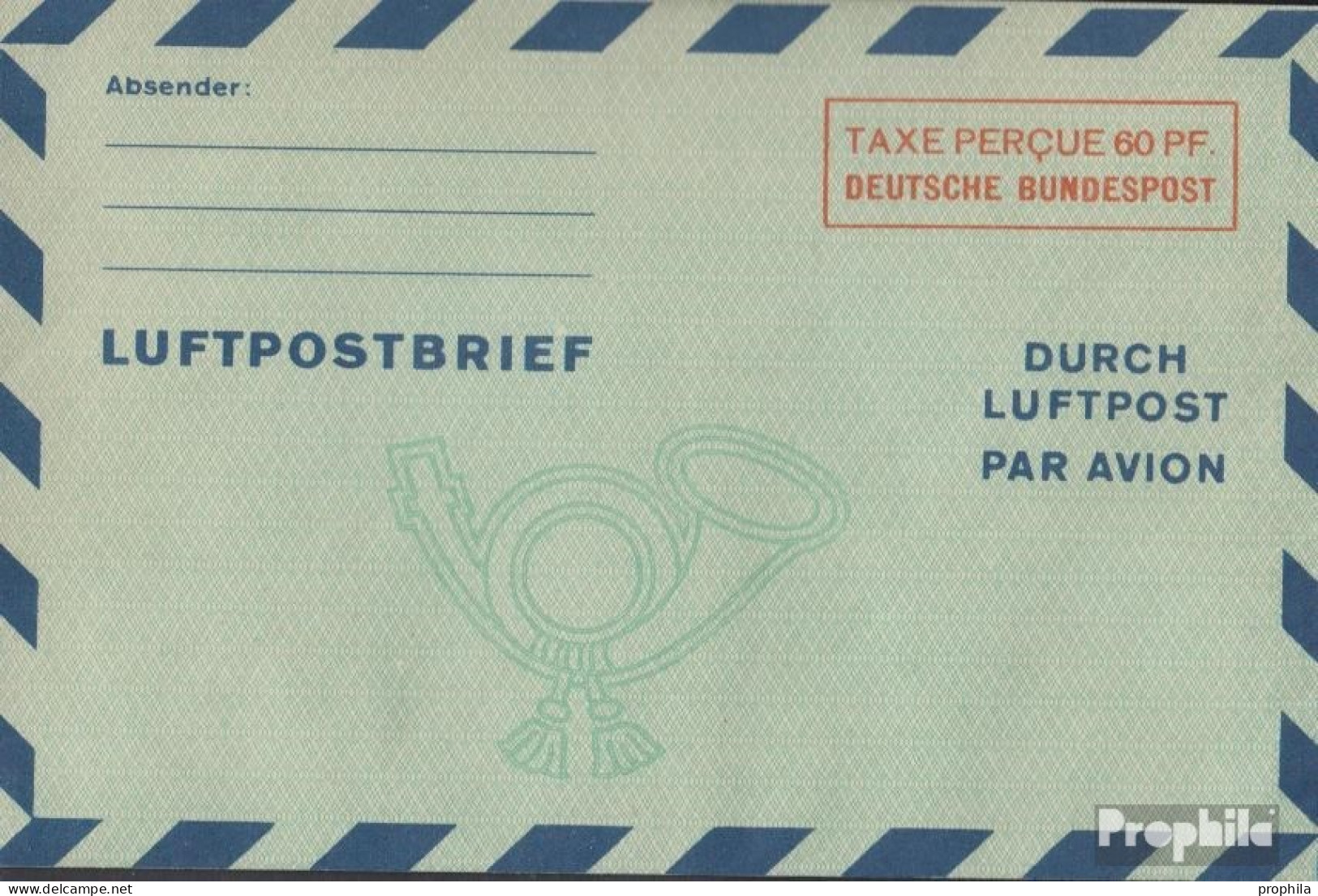 BRD (BR.Deutschland) LF5 Luftpost-Faltbrief Ungebraucht 1949 Wertkästchen - Enveloppes - Neuves