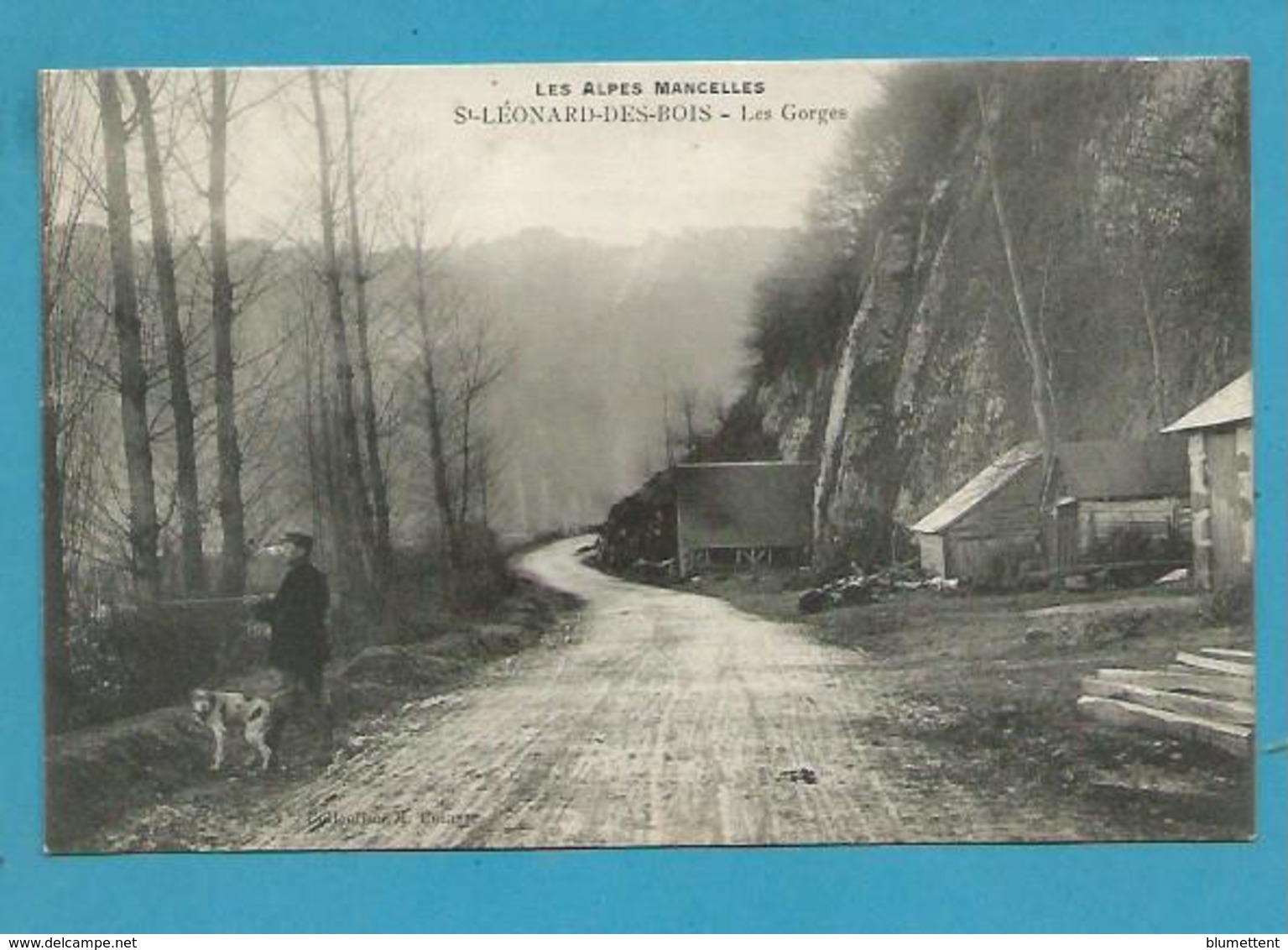 CPA - Chasse Chasseur Les Gorges ST-LEONARD-DES-BOIS 72 - Saint Leonard Des Bois