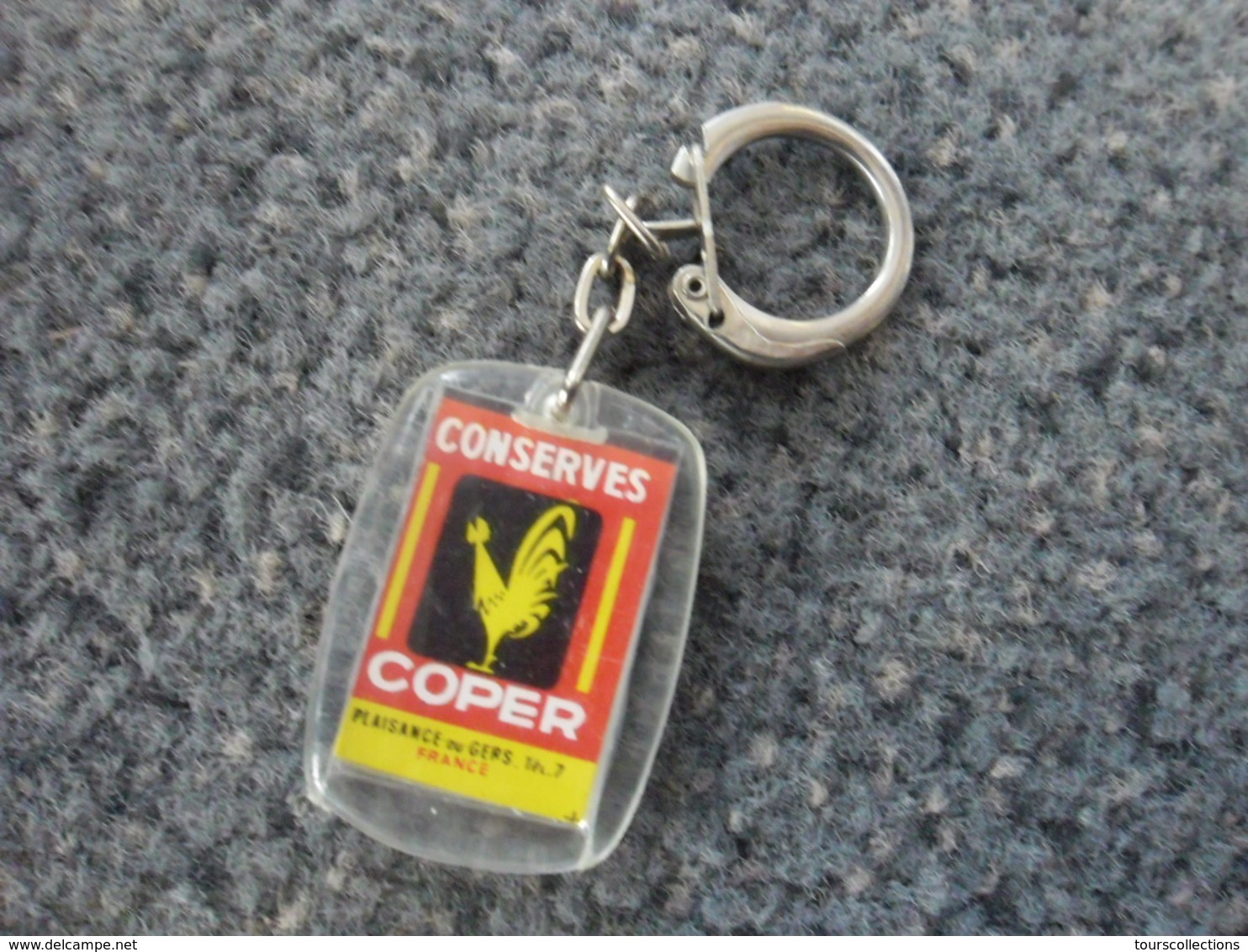 1 PORTE CLEFS COPER - Paté De Canard De Plaisance Du Gers (32) Coq @ Vers 1965 - Key-rings