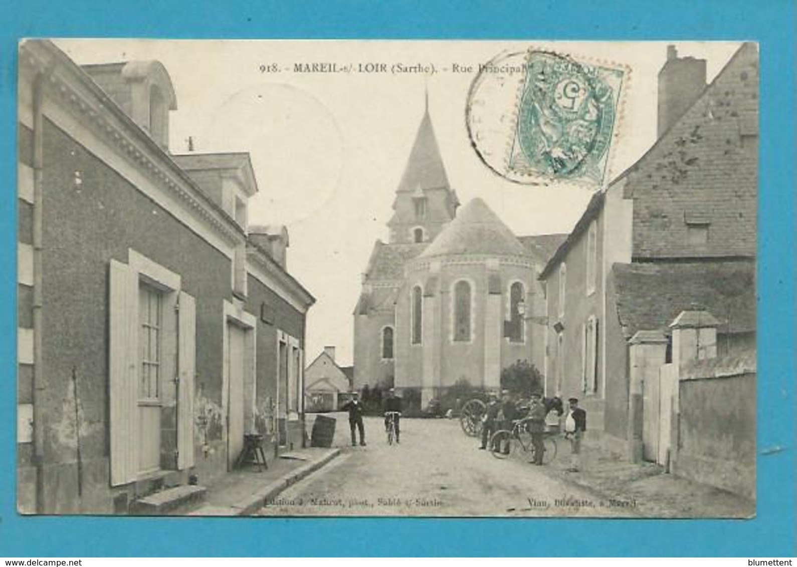 CPA 918 - Rue Principale MAREIL S/LOIR 72 - Other & Unclassified