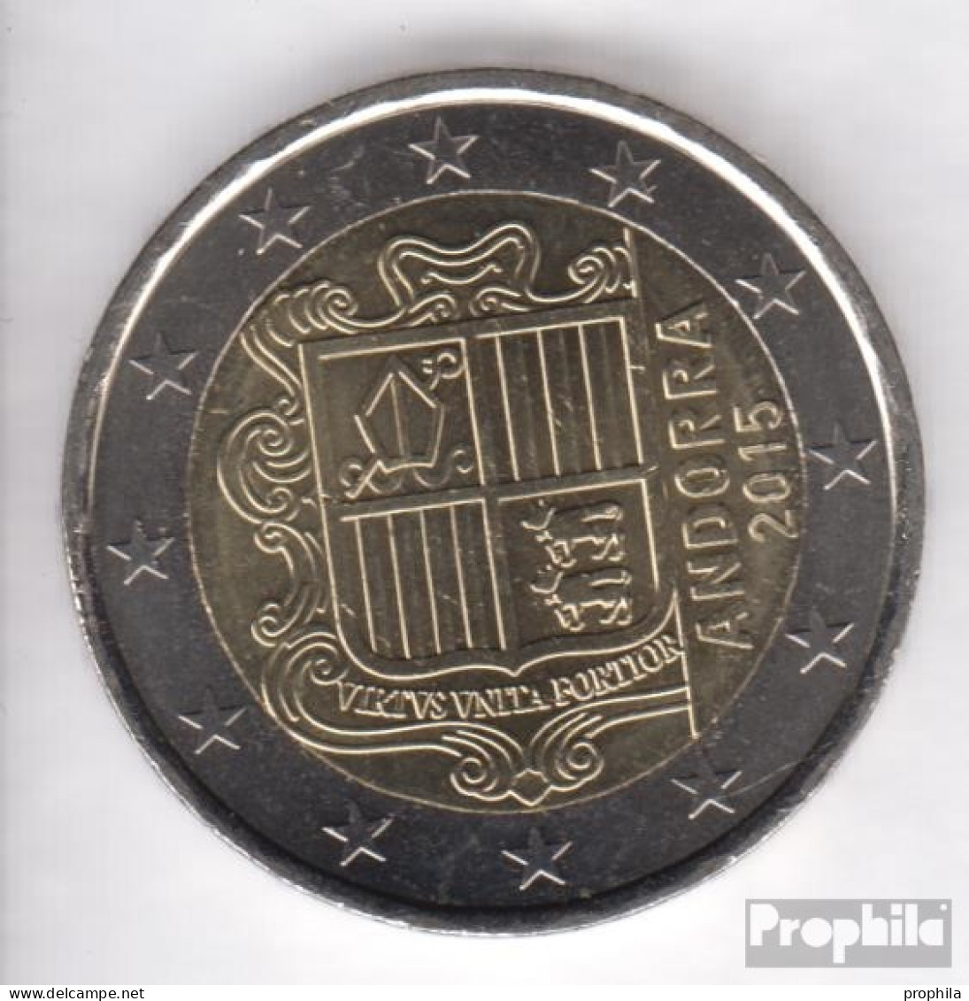 Andorra AND 9 2015 Stgl./unzirkuliert Stgl./unzirkuliert 2015 2 Euro Kursmünze - Andorra