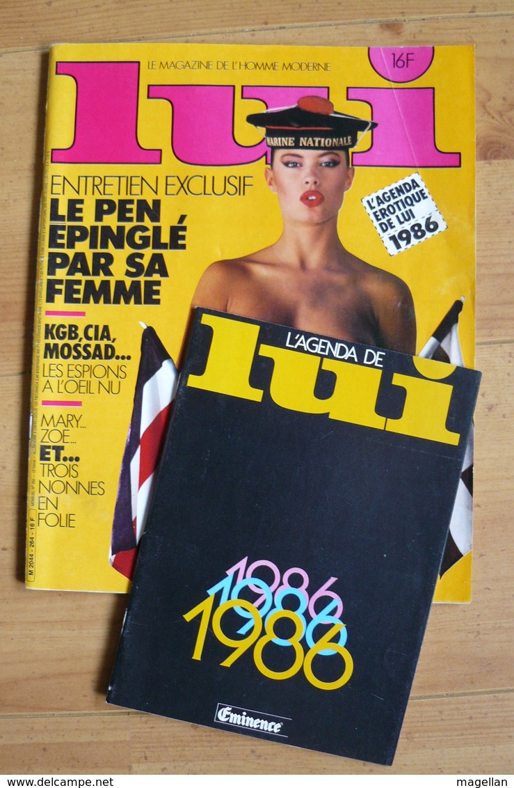 LUI - N° 264 Décembre 1985 Avec Son Supplément : Agenda érotique 1986 - Femmes Nues - Autres & Non Classés