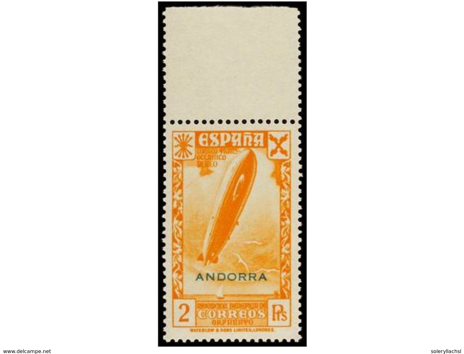 833 ** COLONIAS ESPAÑOLAS: ANDORRA. Ed.B-1/6. SERIE COMPLETA. LUJO. Cert. COMEX (fotocopia De La Hoja De Donde Procede). - Autres & Non Classés