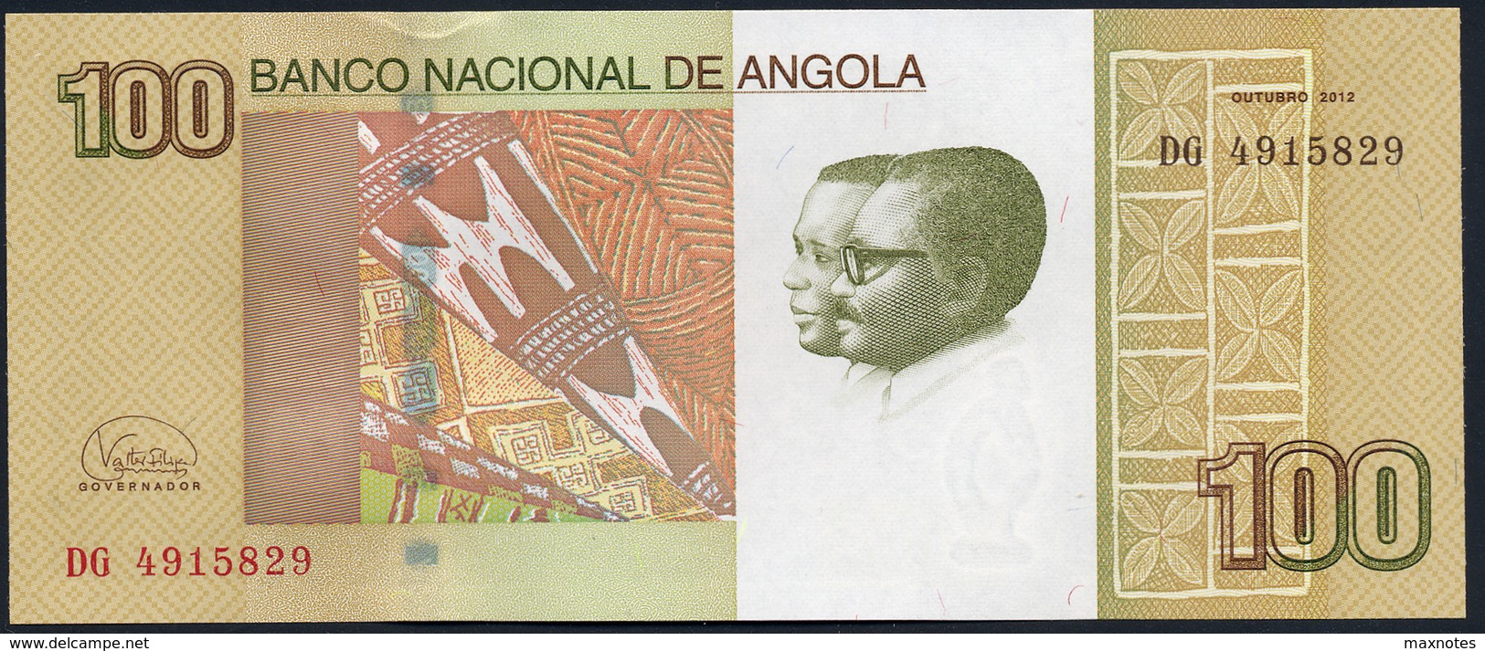 ANGOLA : 100  Kwanzas - 2012 - UNC - Angola