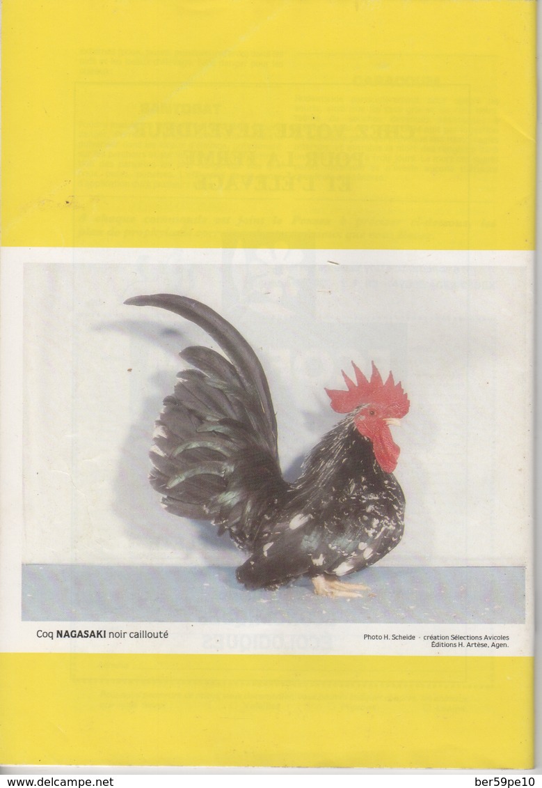 SELECTIONS AVICOLES AVICULTURE COLOMBICULTURE CUNICULTURE MARS 1988 N° 268 - Animals