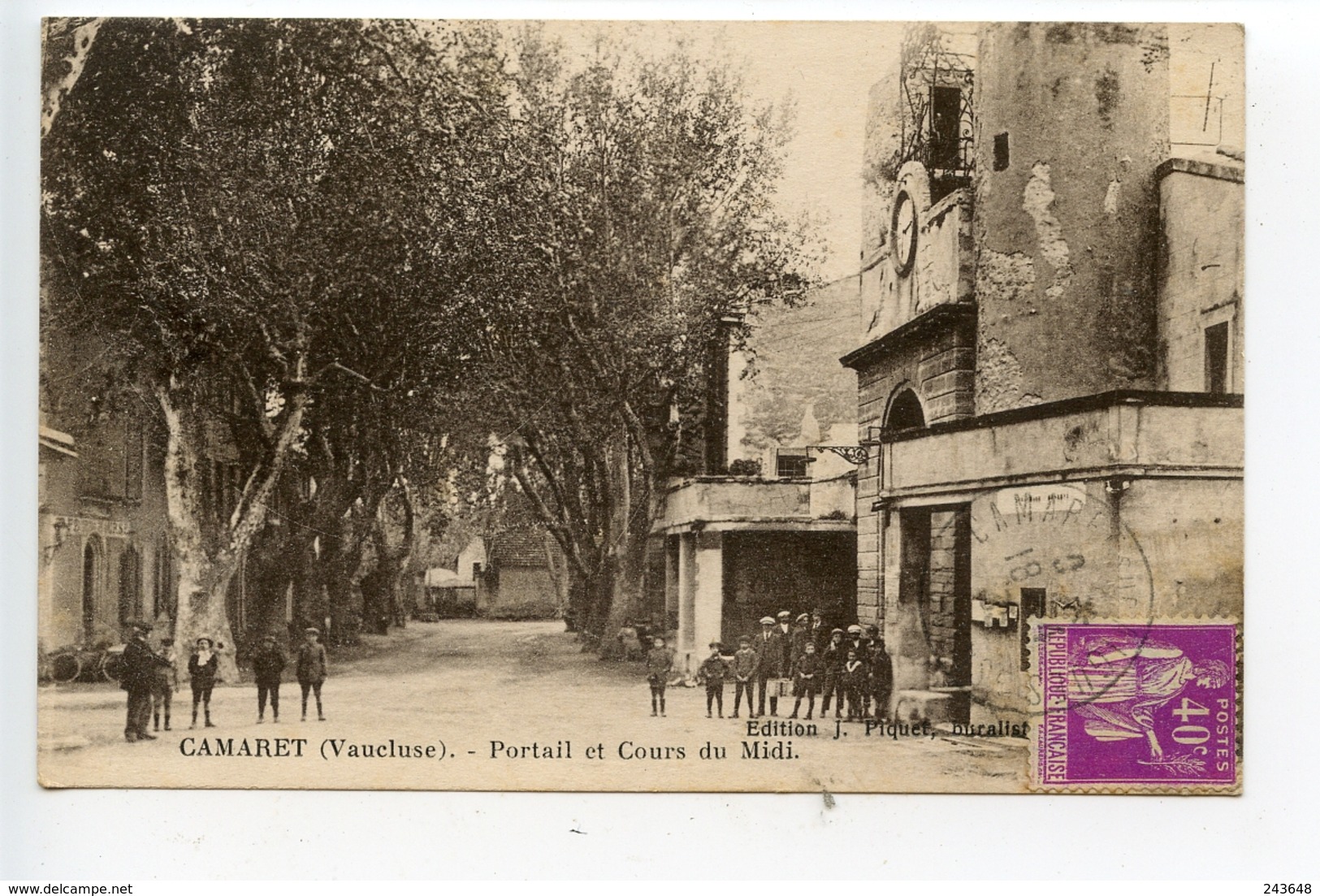 Camaret Portail Et Cours Du Midi - Camaret Sur Aigues