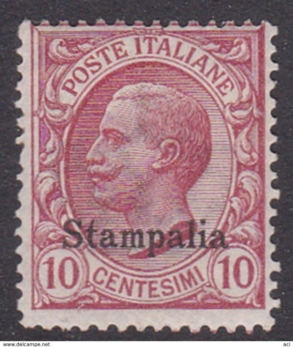 Italy-Colonies And Territories-Aegean-Stampalia S 3  1912  10c Rose, Mint Hinged - Egeo (Stampalia)
