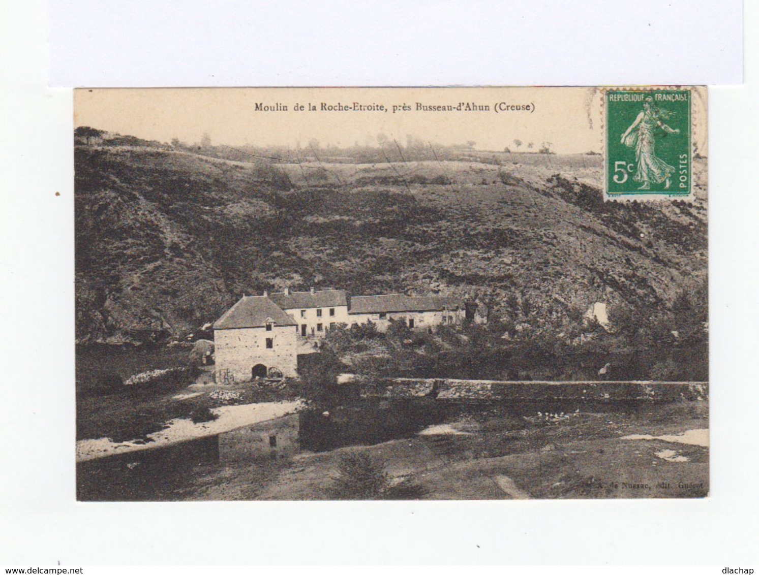 Moulin De La Roche Etroite, Près Busseau D'Ahun. Creuse. (2912) - Autres & Non Classés