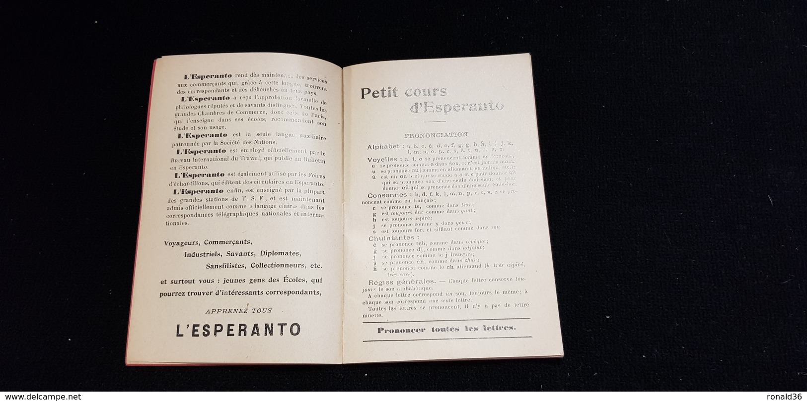 Livre 1è Manuel De La Langue ESPERANTO Cachet Distributeur SATAMIKARO LIBROSERVO 115 BD A BRIAND MONTREUIL Pêche Ligne - Dizionari