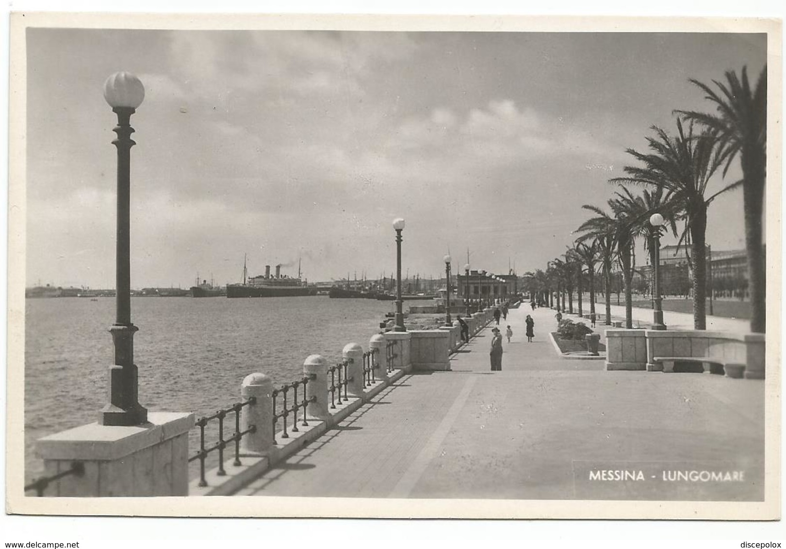 X2544 Messina - Lungomare - Panorama - Navi Ships Bateaux / Non Viaggiata - Messina