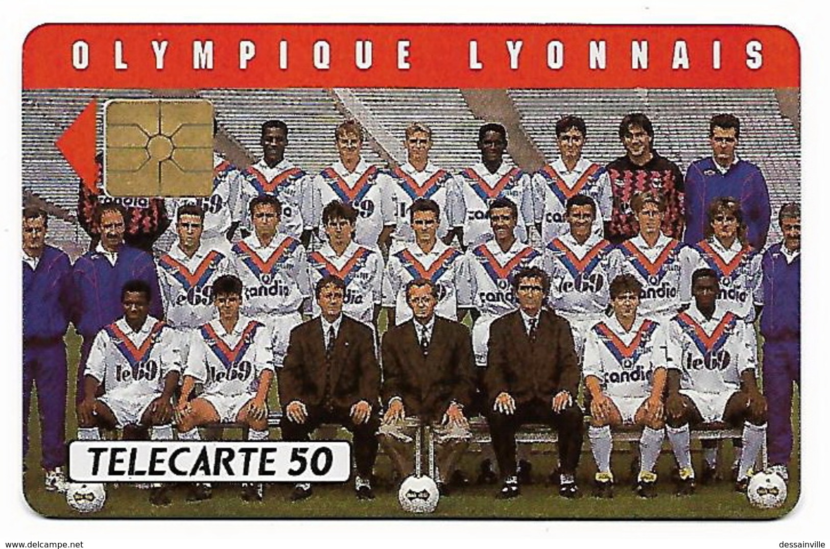 FOOTBALL TELECARTE PRIVEE - Equipe OLYMPIQUE LYONNAIS - Privées