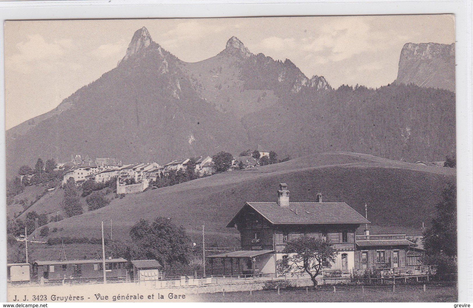 Chemins De Fer électriques De La Gruyère. Ancienne Gare De Gruyères - Gruyères