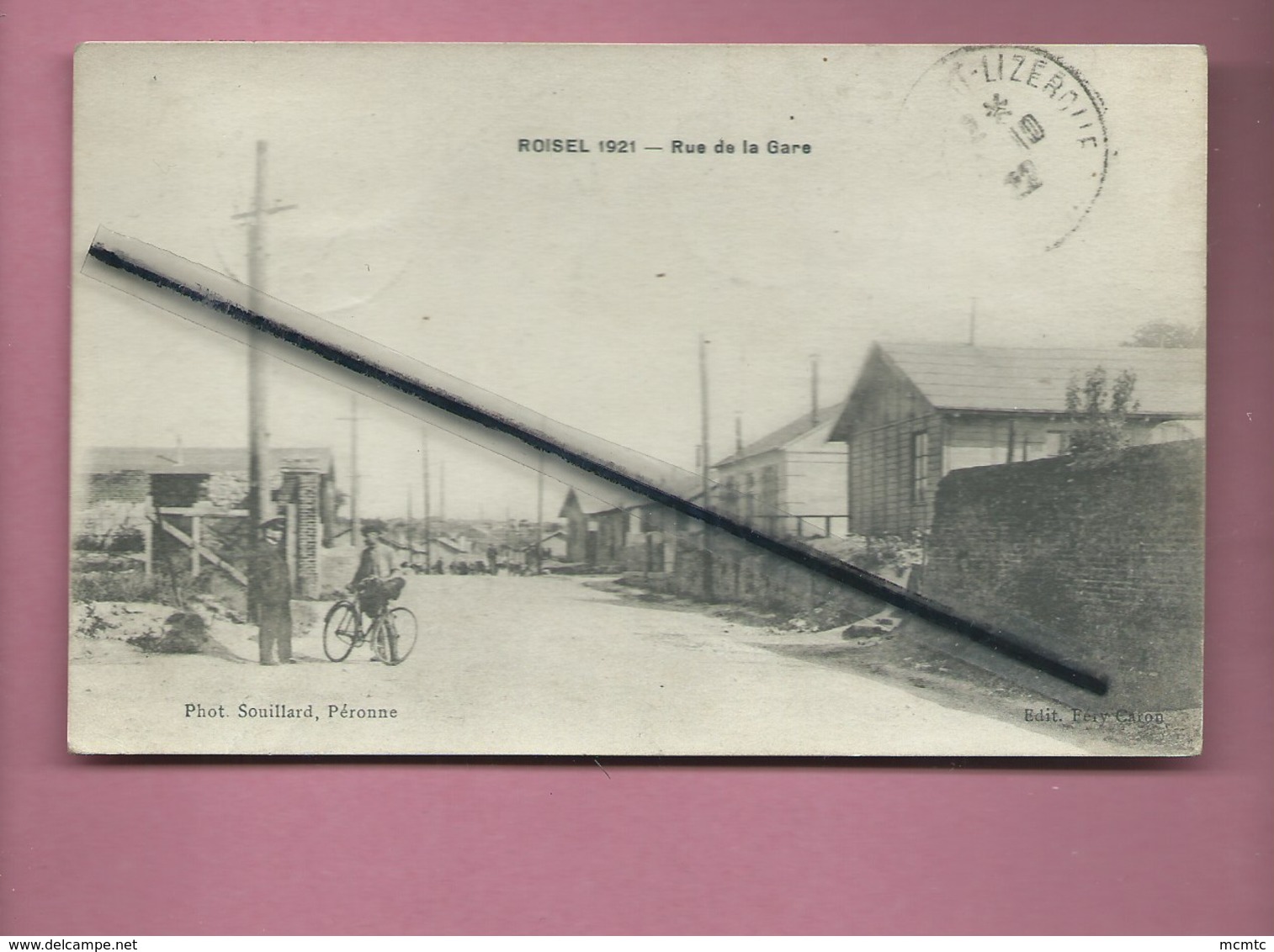 CPA  -  Roisel 1921 -  Rue  De La Gare - Roisel