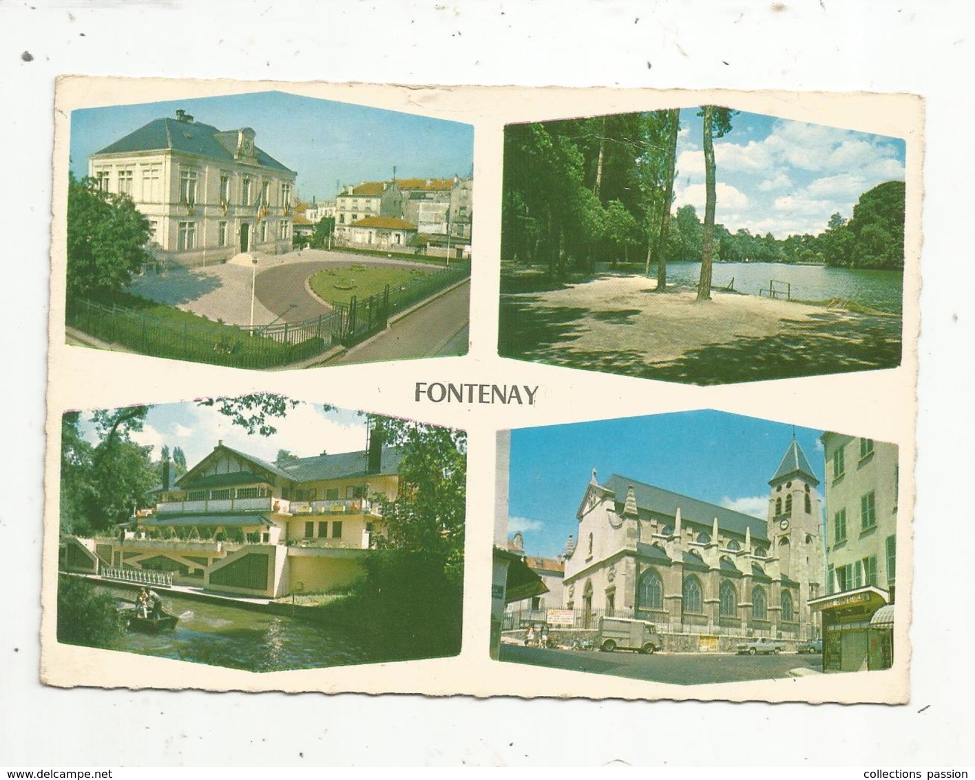 Cp , 94 , FONTENAY SOUS BOIS ,multi Vues , Voyagée 1971 , Photogravure Raymon - Fontenay Sous Bois
