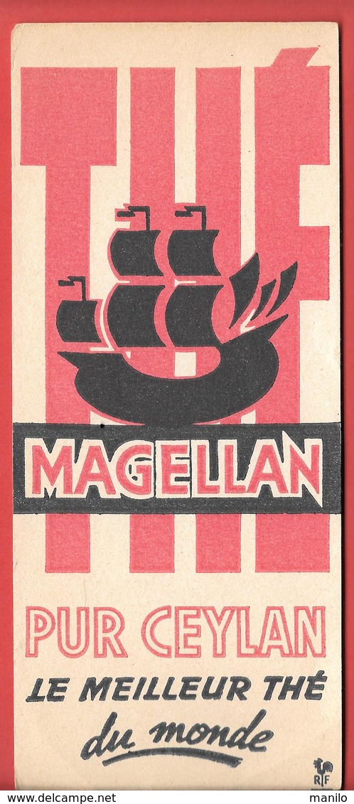 Buvard Ancien - MAGELLAN - PUR THE De CEYLAN -  Coq Girouette R.F. - Coffee & Tea