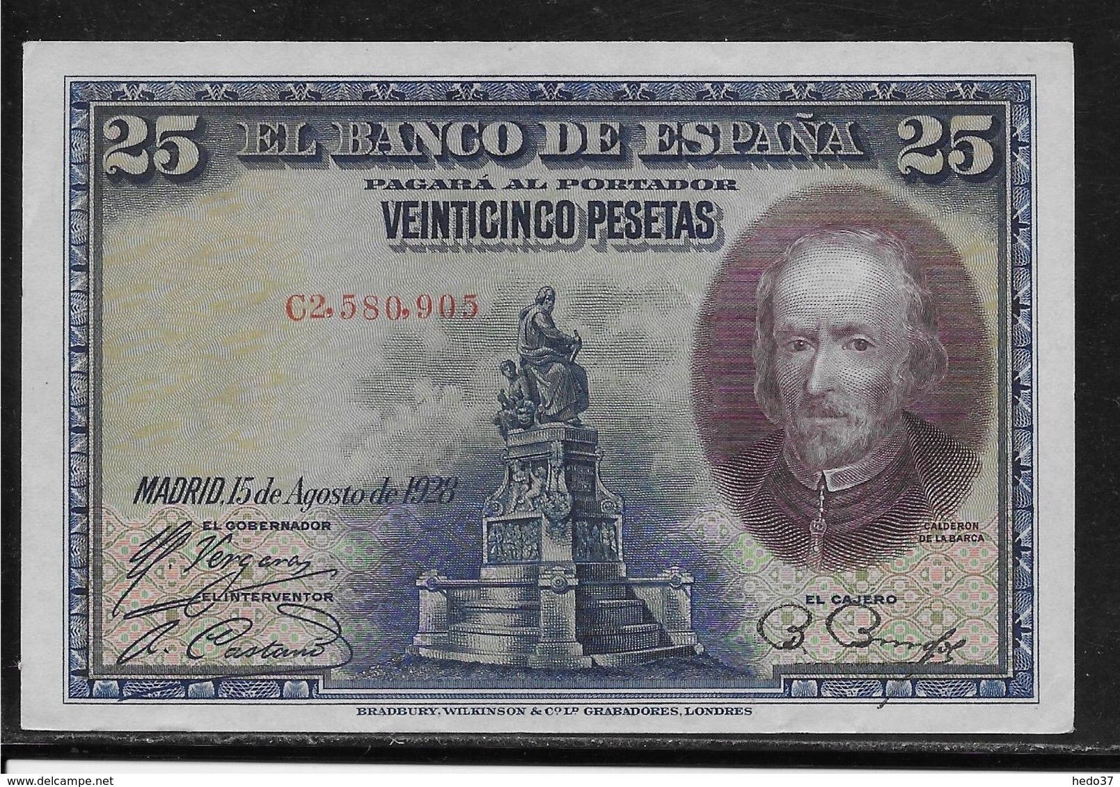 Espagne - 25 Pesetas - 1928 - Pick N°74 - SPL - 25 Peseten