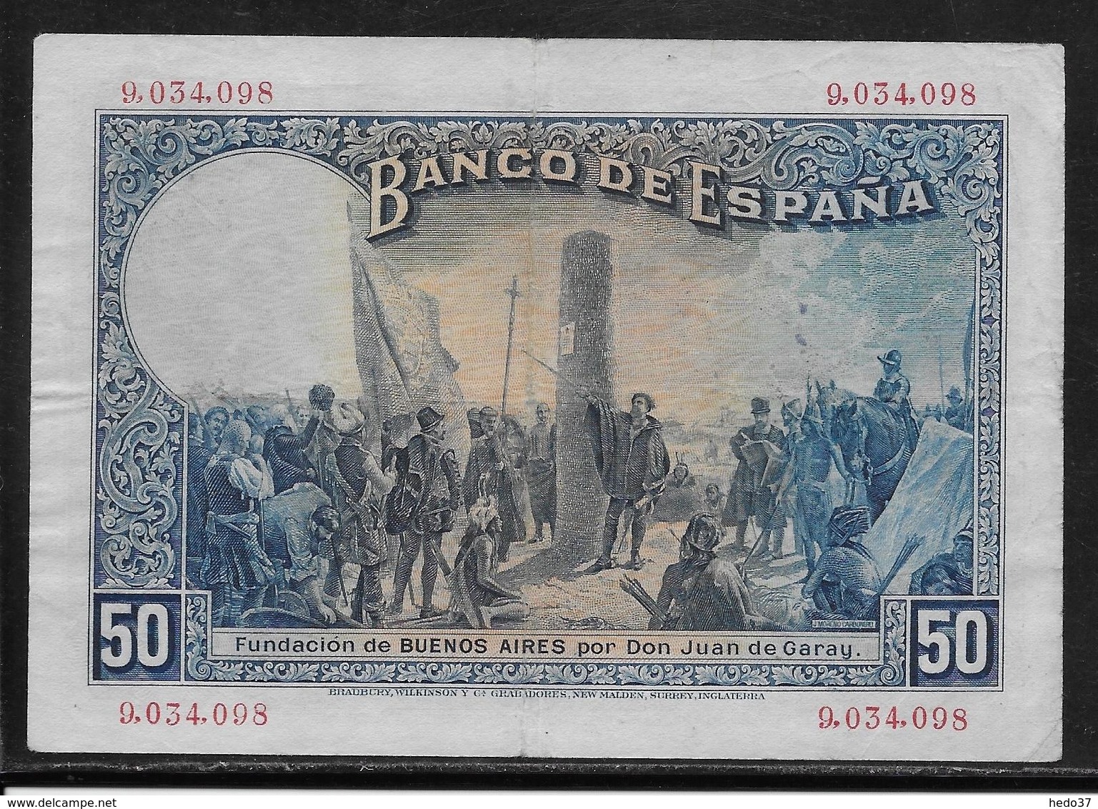 Espagne - 50 Pesetas - 1927 - Pick N°72 - TTB - 50 Pesetas