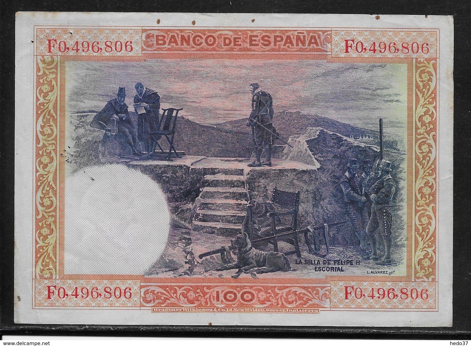 Espagne - 100 Pesetas - 1925 - Pick N°69 - TB - 100 Pesetas