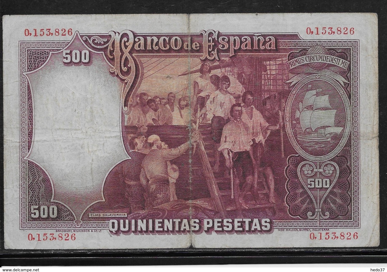 Espagne - 500 Pesetas - 1931 - Pick N°84 - TB - 500 Peseten