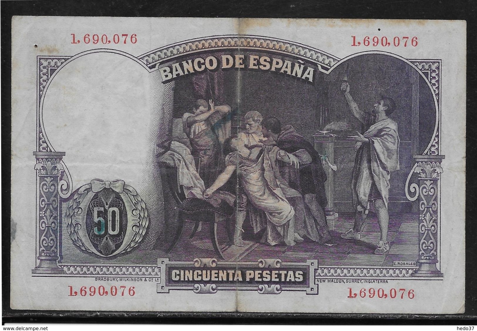 Espagne - 50 Pesetas - 1931 - Pick N°82 - TB - 50 Peseten