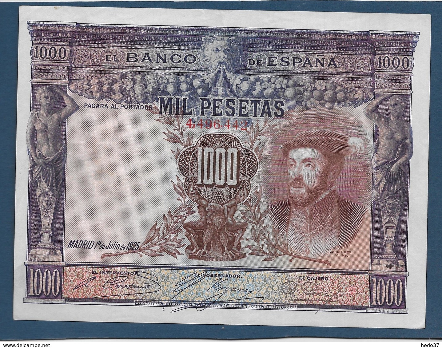 Espagne - 1000 Pesetas - 1925 - Pick N°70 - SUP - 1000 Peseten