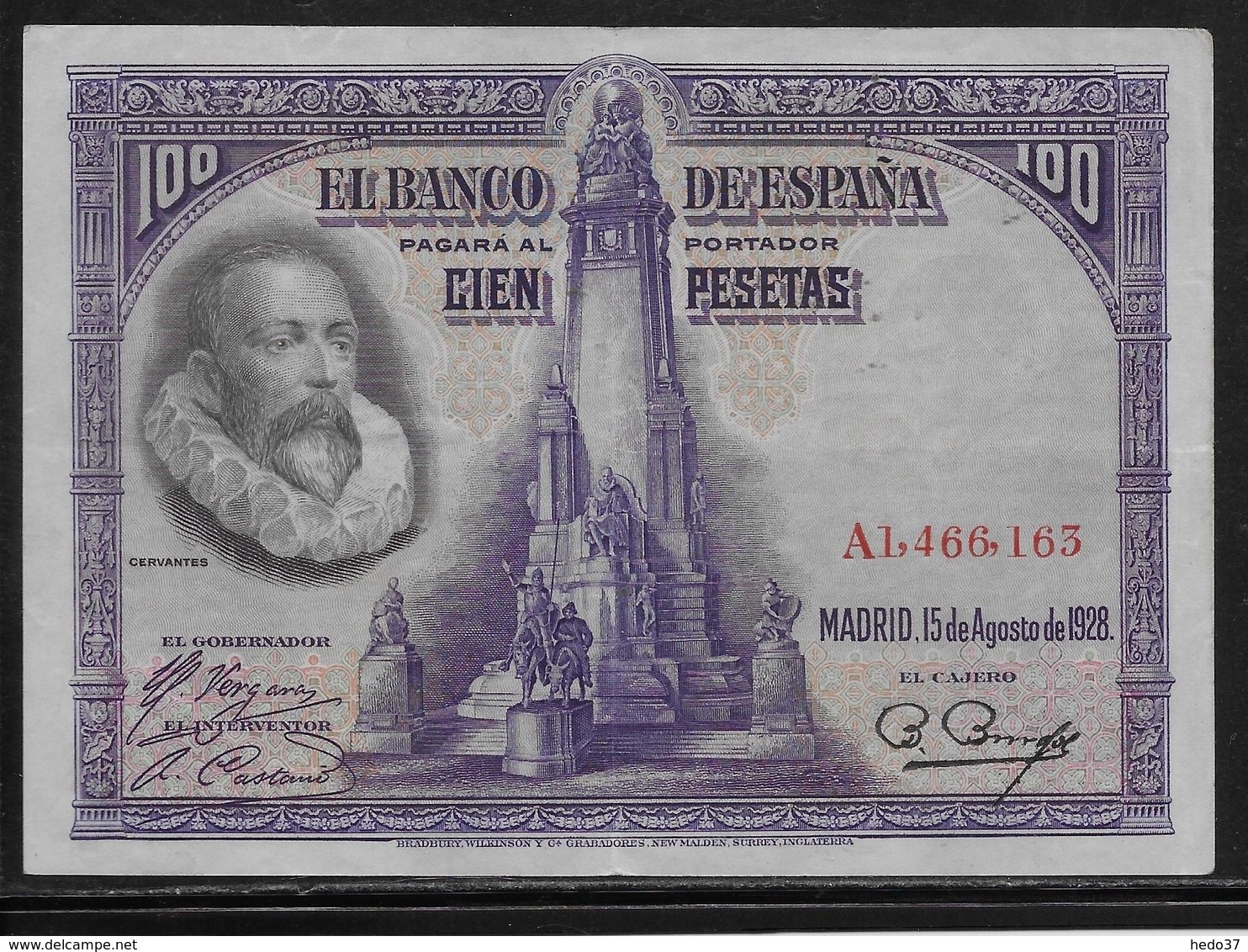 Espagne - 100 Pesetas - 1928 - Pick N°76 - SUP - 100 Pesetas