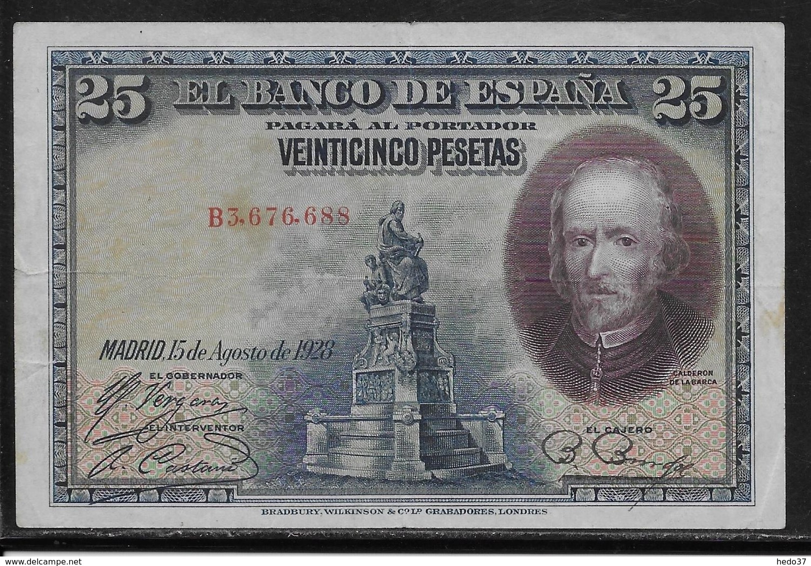 Espagne - 25 Pesetas - 1928 - Pick N°74 - TTB - 25 Peseten