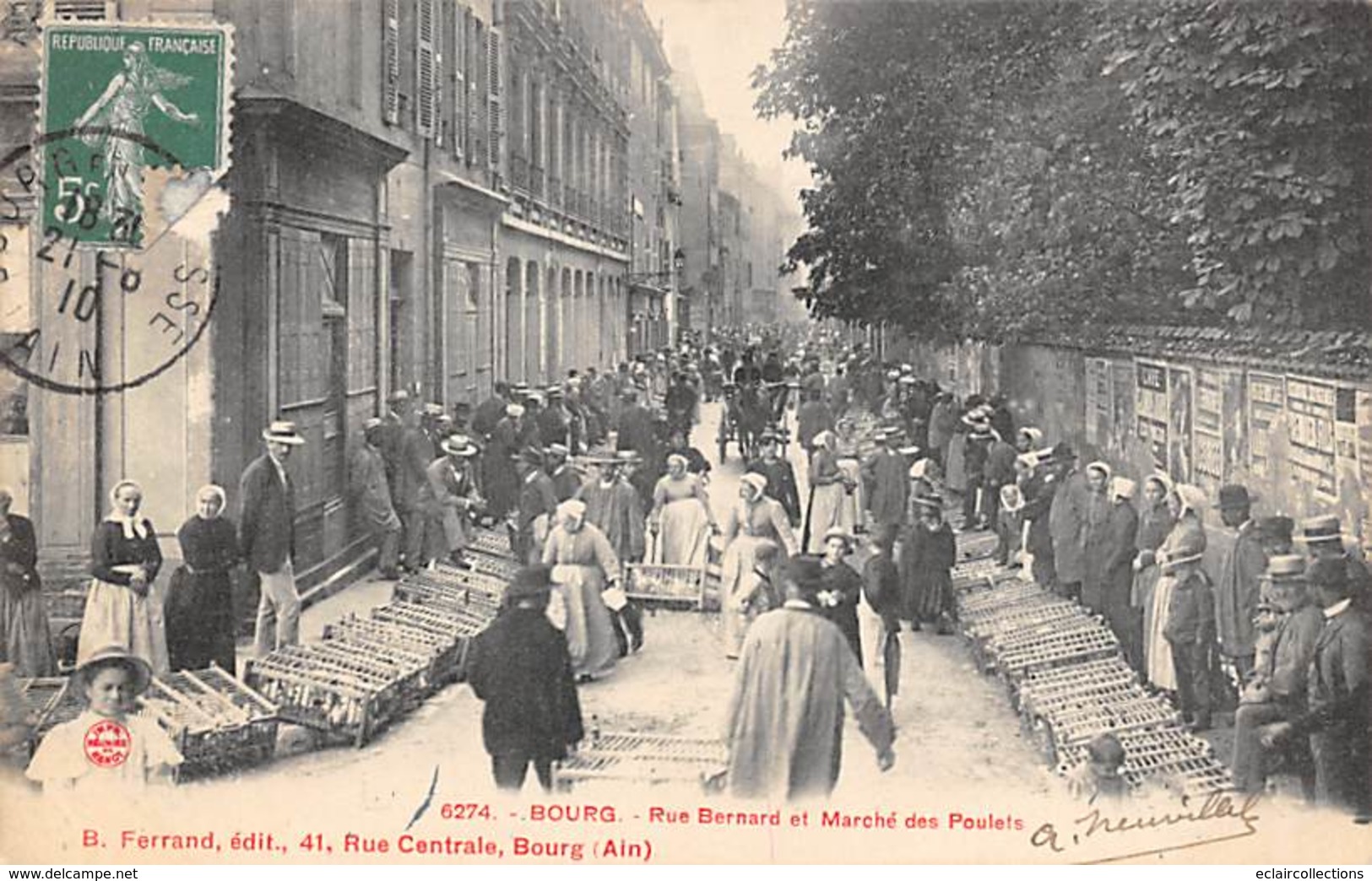 Bourg En Bresse     01      Marché Aux Poulets.  Rue Bernard              (voir Scan) - Autres & Non Classés