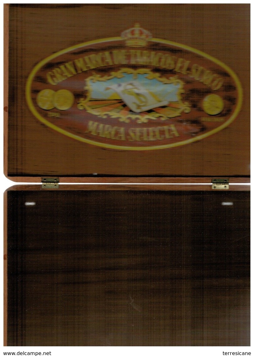 SCATOLA SIGARI VINTAGE GM DE TOBACOS EL SURCO TIPO HABANOS EMPY CIGAR BOX - Empty Cigar Cabinet